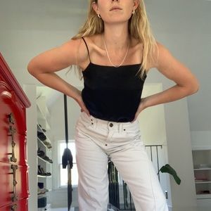 Silky square neck blouse